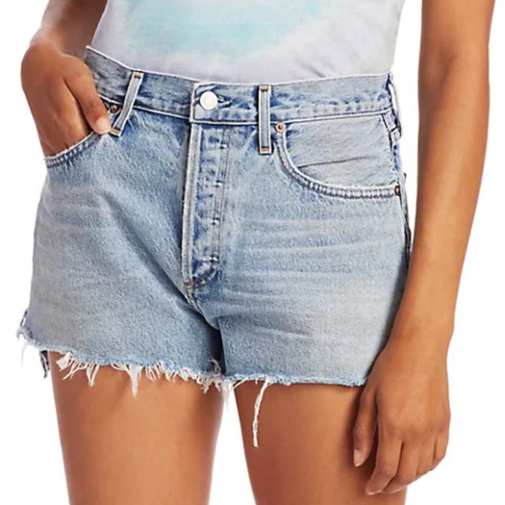 Agolde Parker Shorts - Size: 27 - Color: Riptide